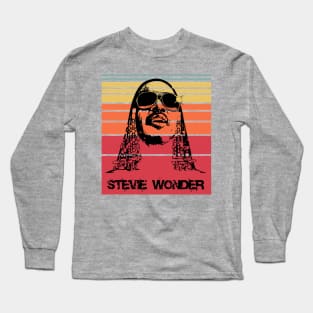 Retro Stevie Wonder Long Sleeve T-Shirt